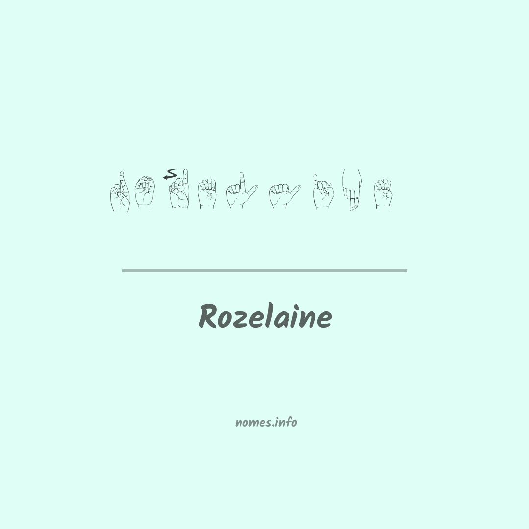 Rozelaine em Libras