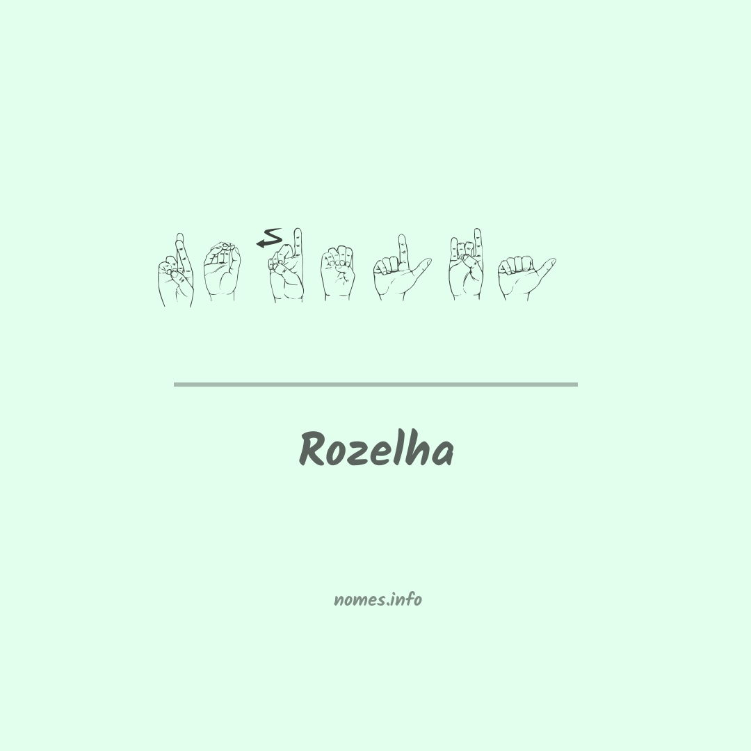 Rozelha em Libras