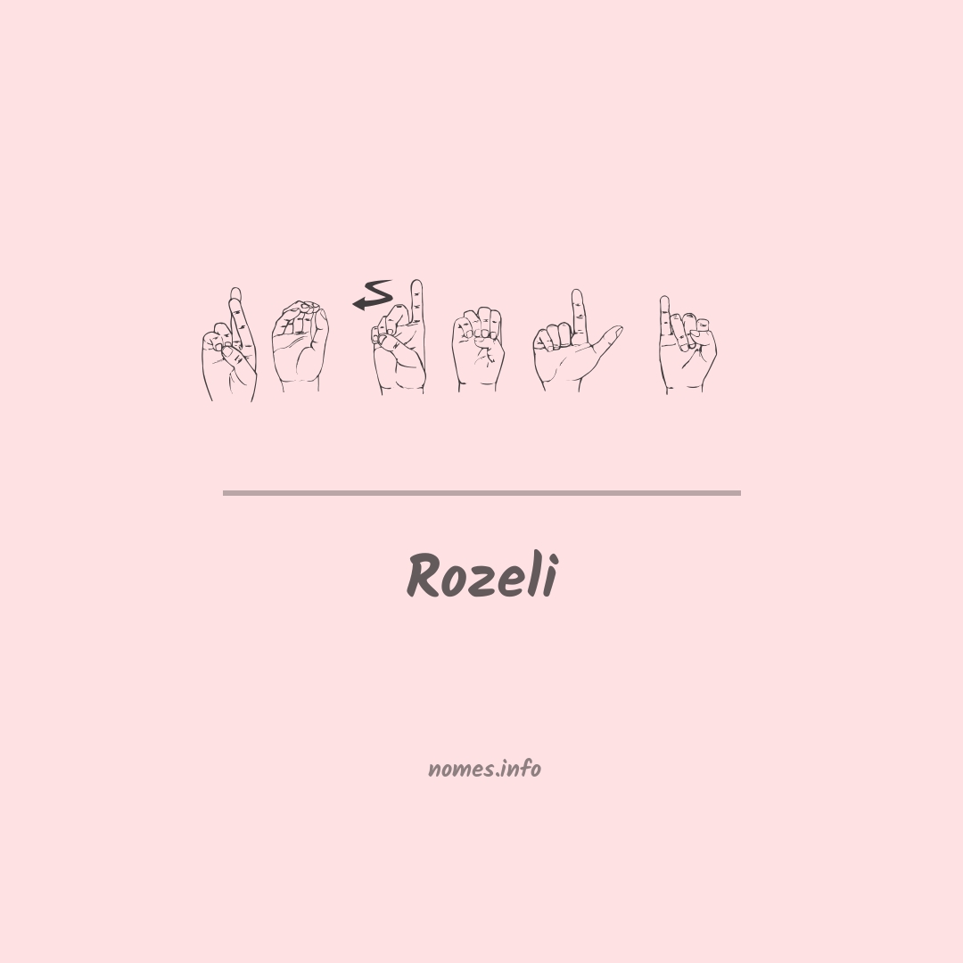 Rozeli em Libras