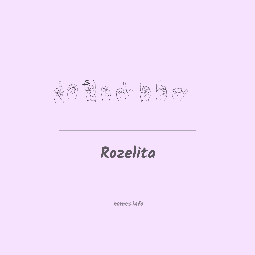 Rozelita em Libras