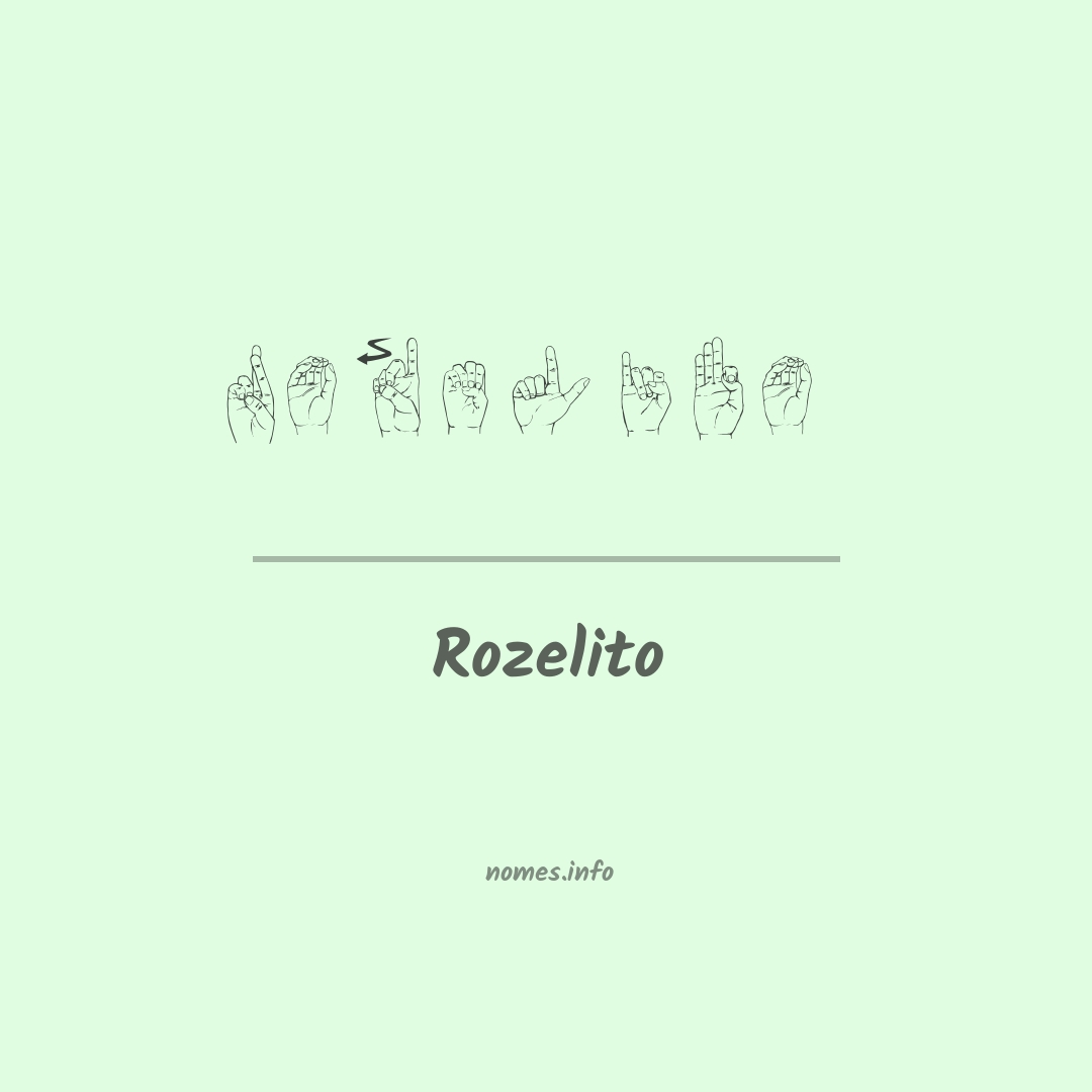 Rozelito em Libras