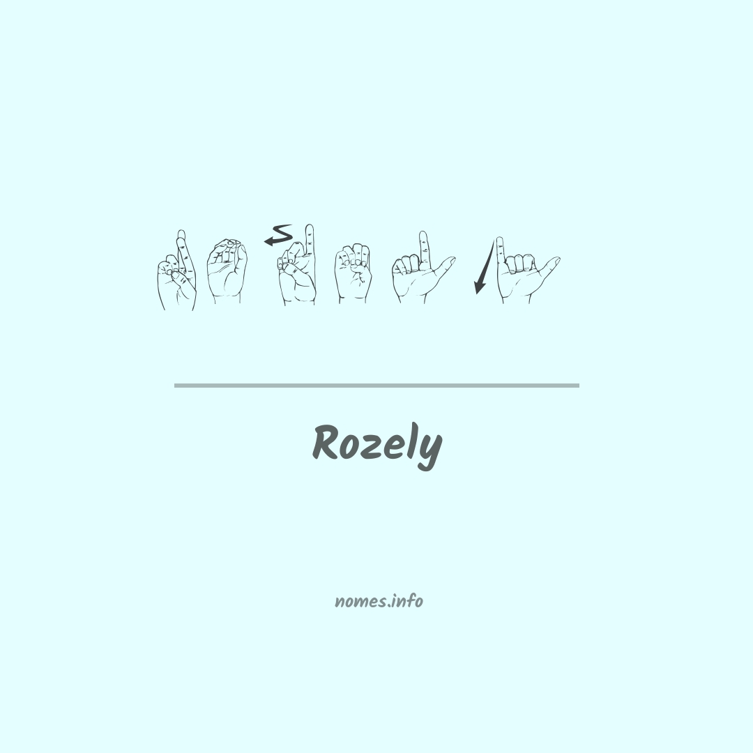 Rozely em Libras