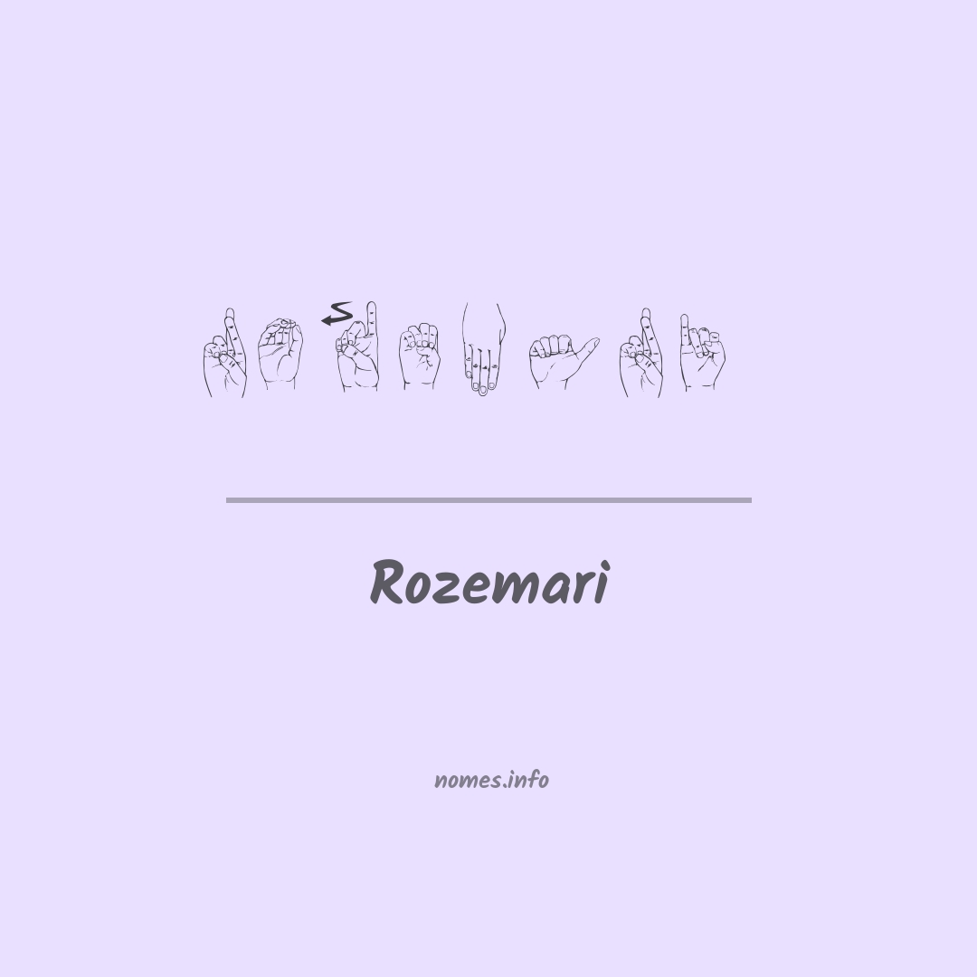 Rozemari em Libras