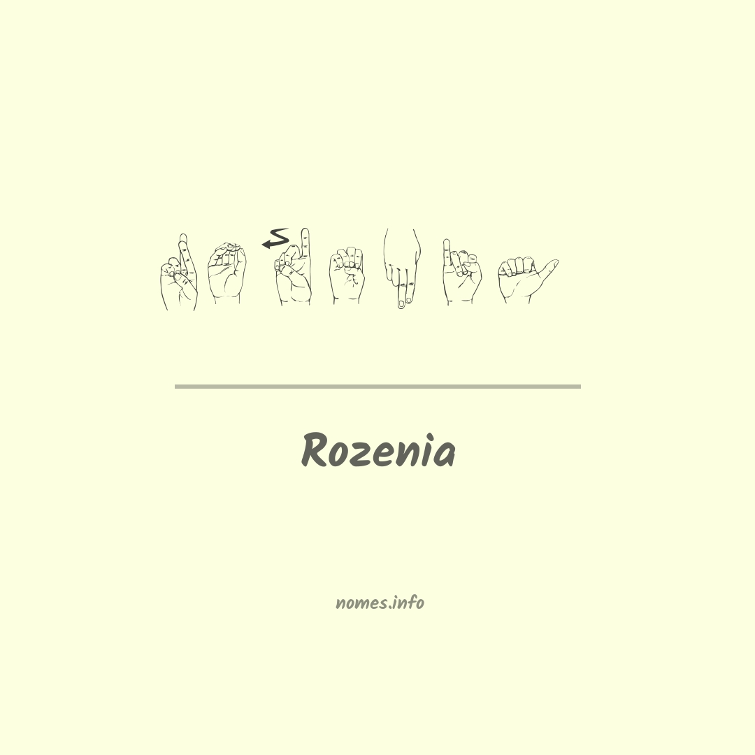 Rozenia em Libras