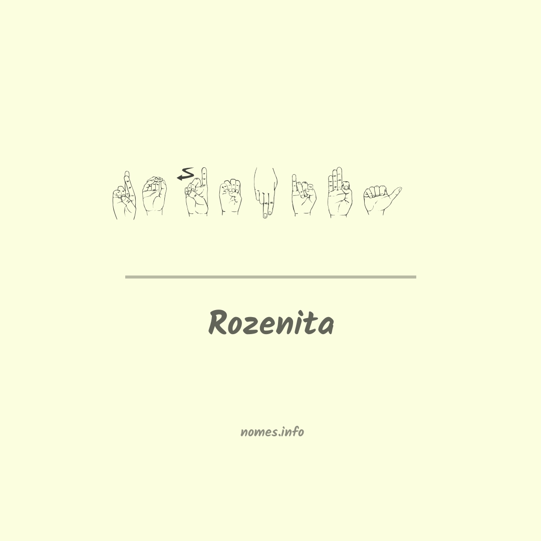 Rozenita em Libras
