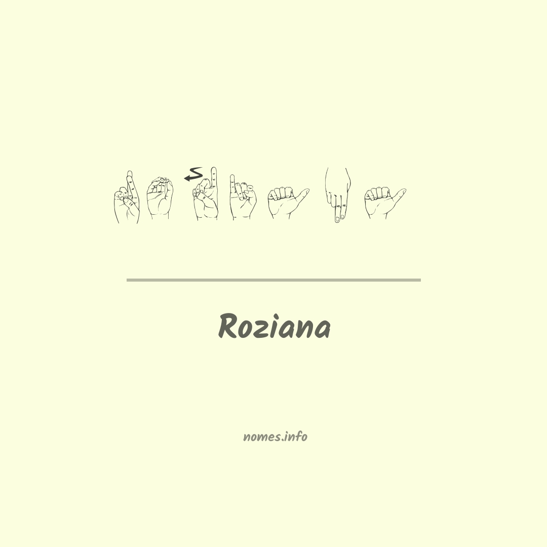 Roziana em Libras