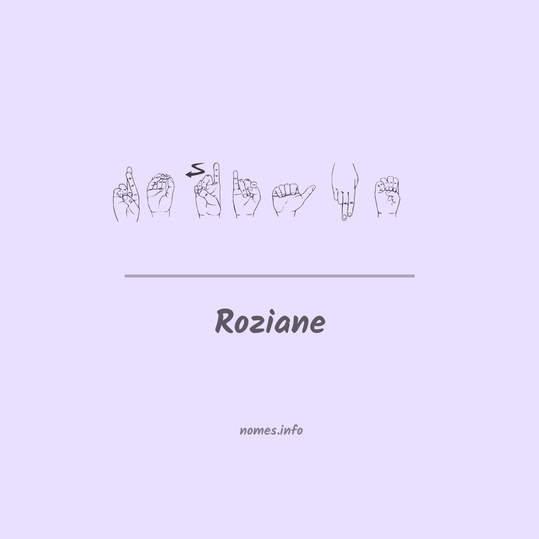 Roziane em Libras