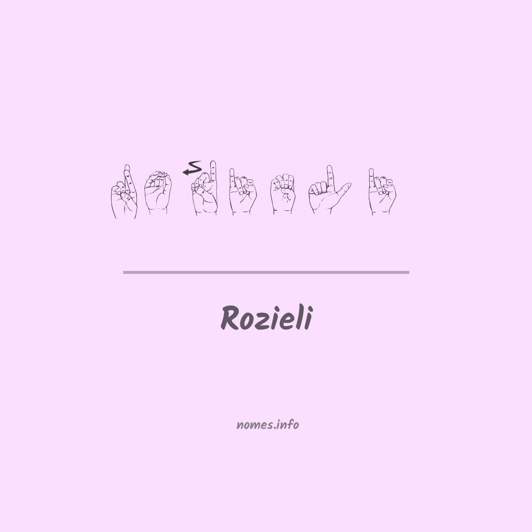 Rozieli em Libras