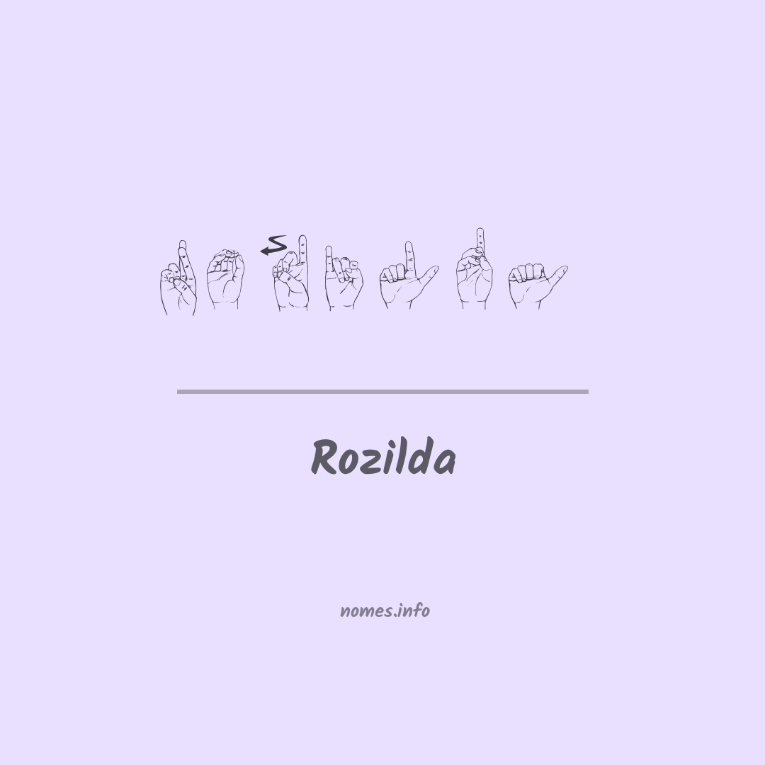 Rozilda em Libras Rozilda em Libras
