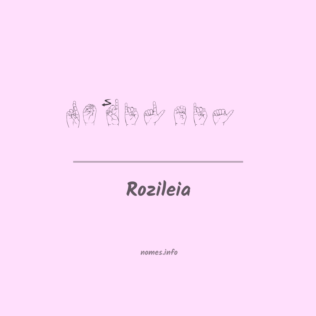 Rozileia em Libras
