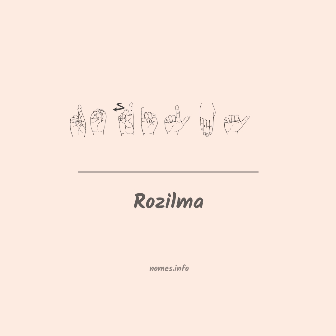 Rozilma em Libras
