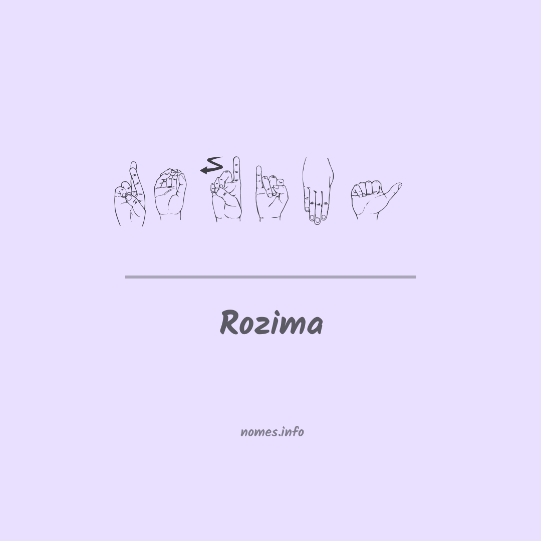 Rozima em Libras