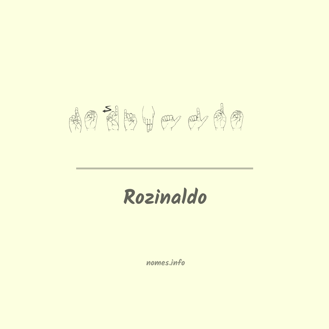 Rozinaldo em Libras