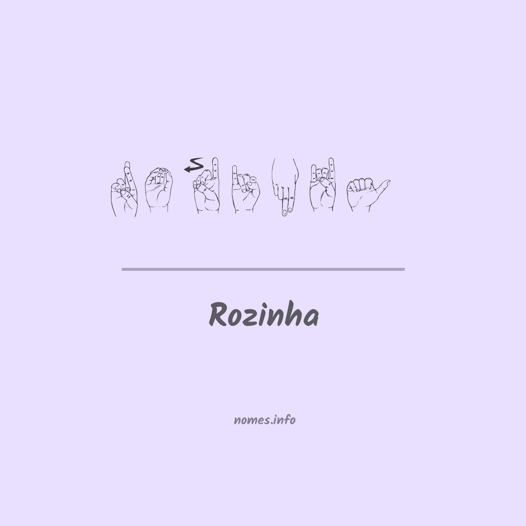 Rozinha em Libras