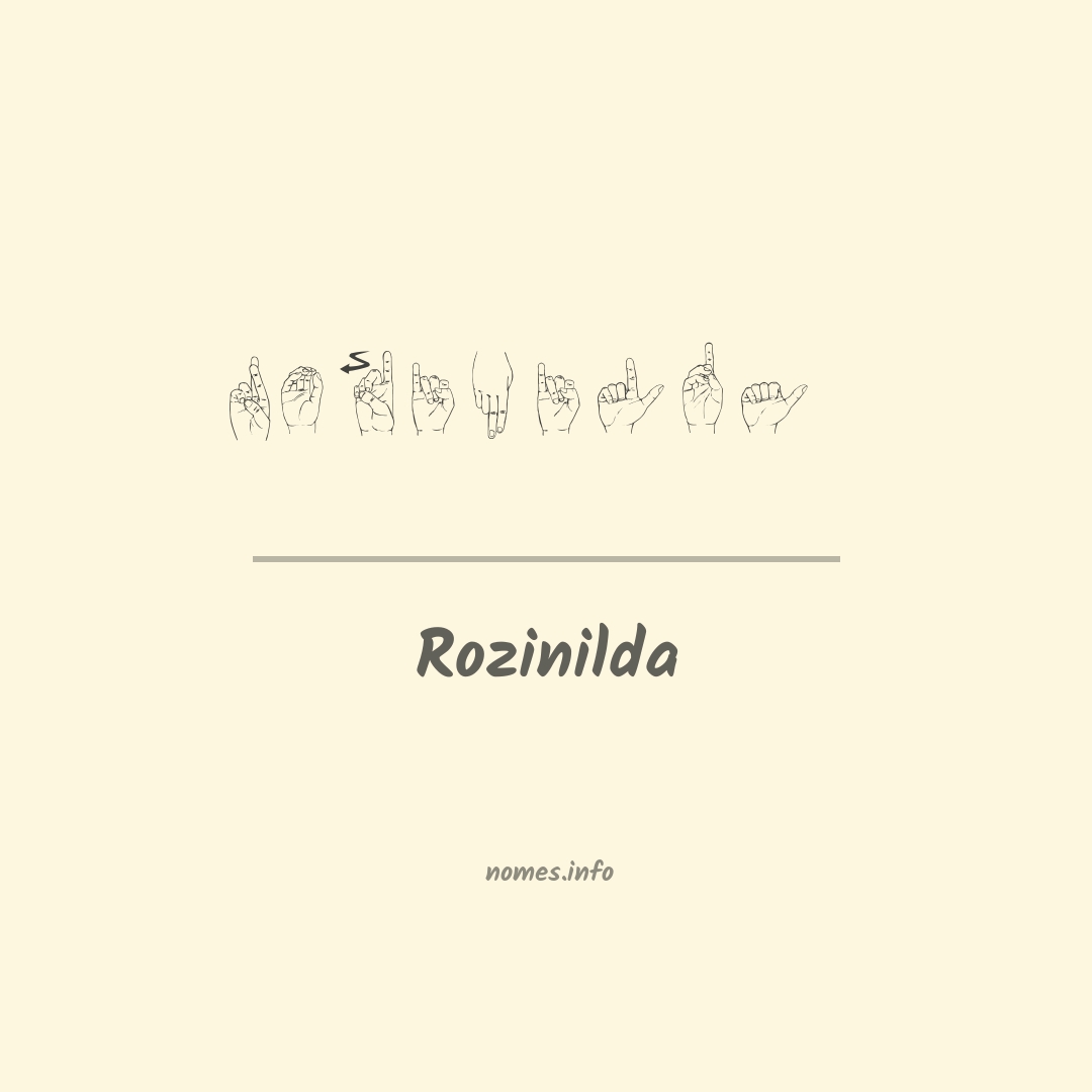 Rozinilda em Libras