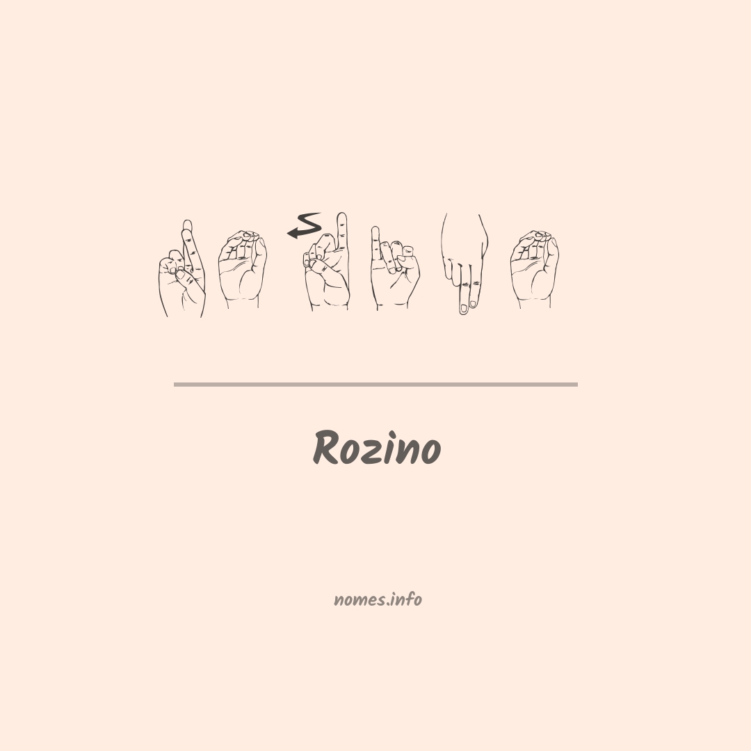 Rozino em Libras