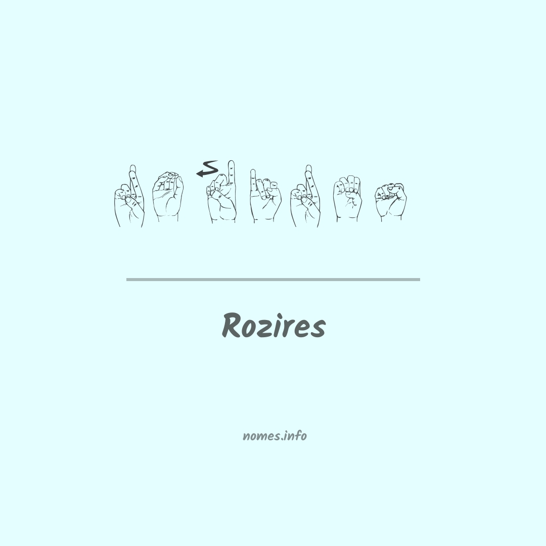 Rozires em Libras
