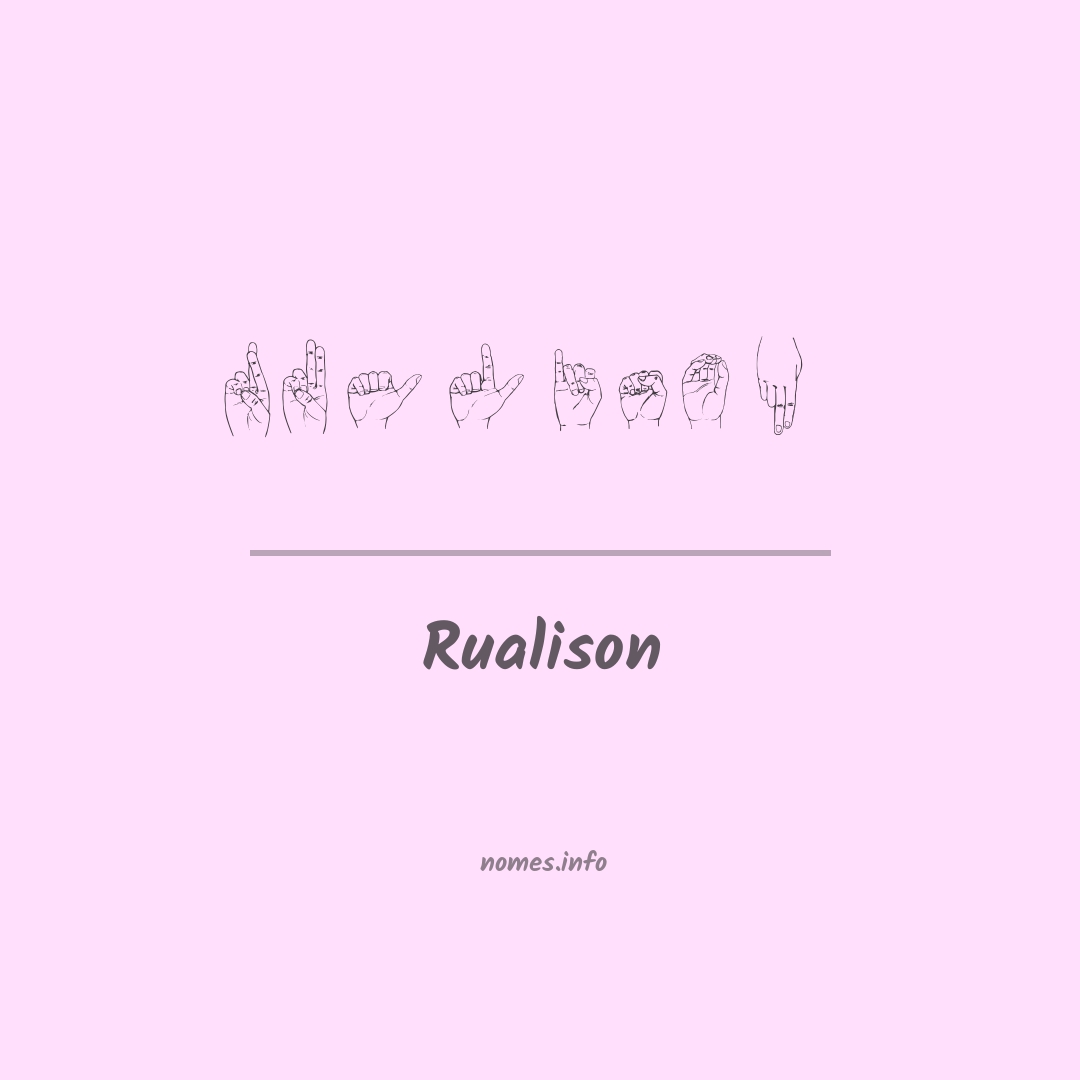 Rualison em Libras