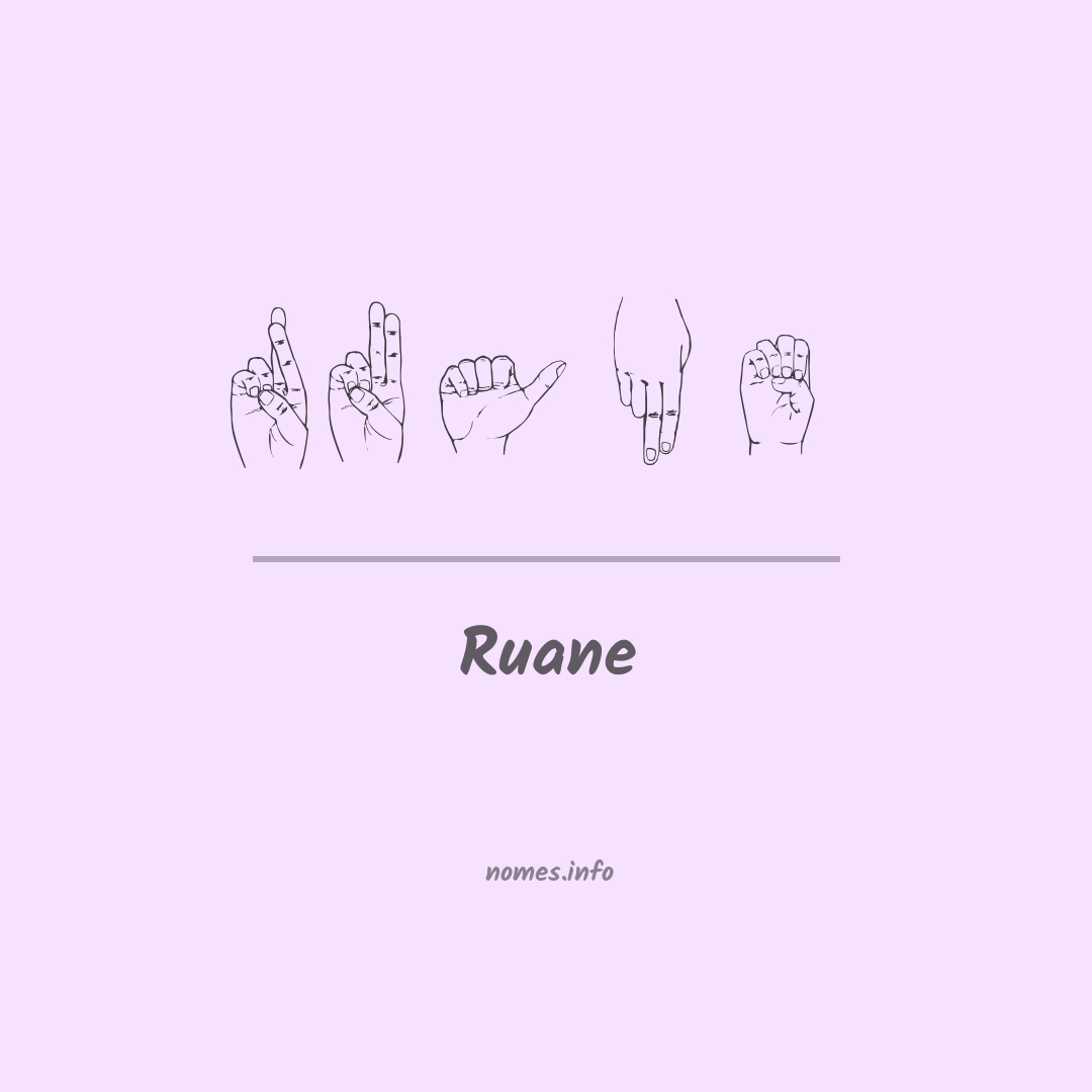 Ruane em Libras