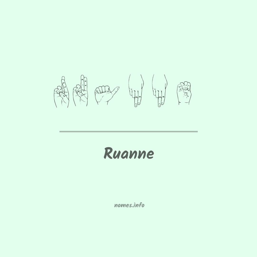 Ruanne em Libras