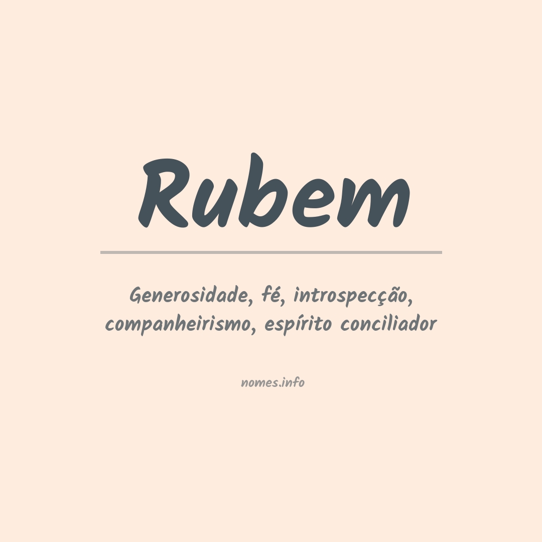Significado do nome Rubem