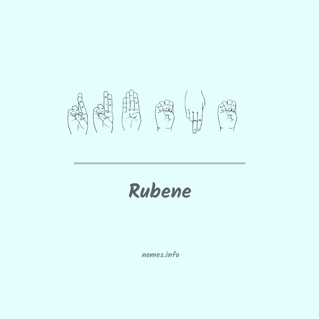 Rubene em Libras