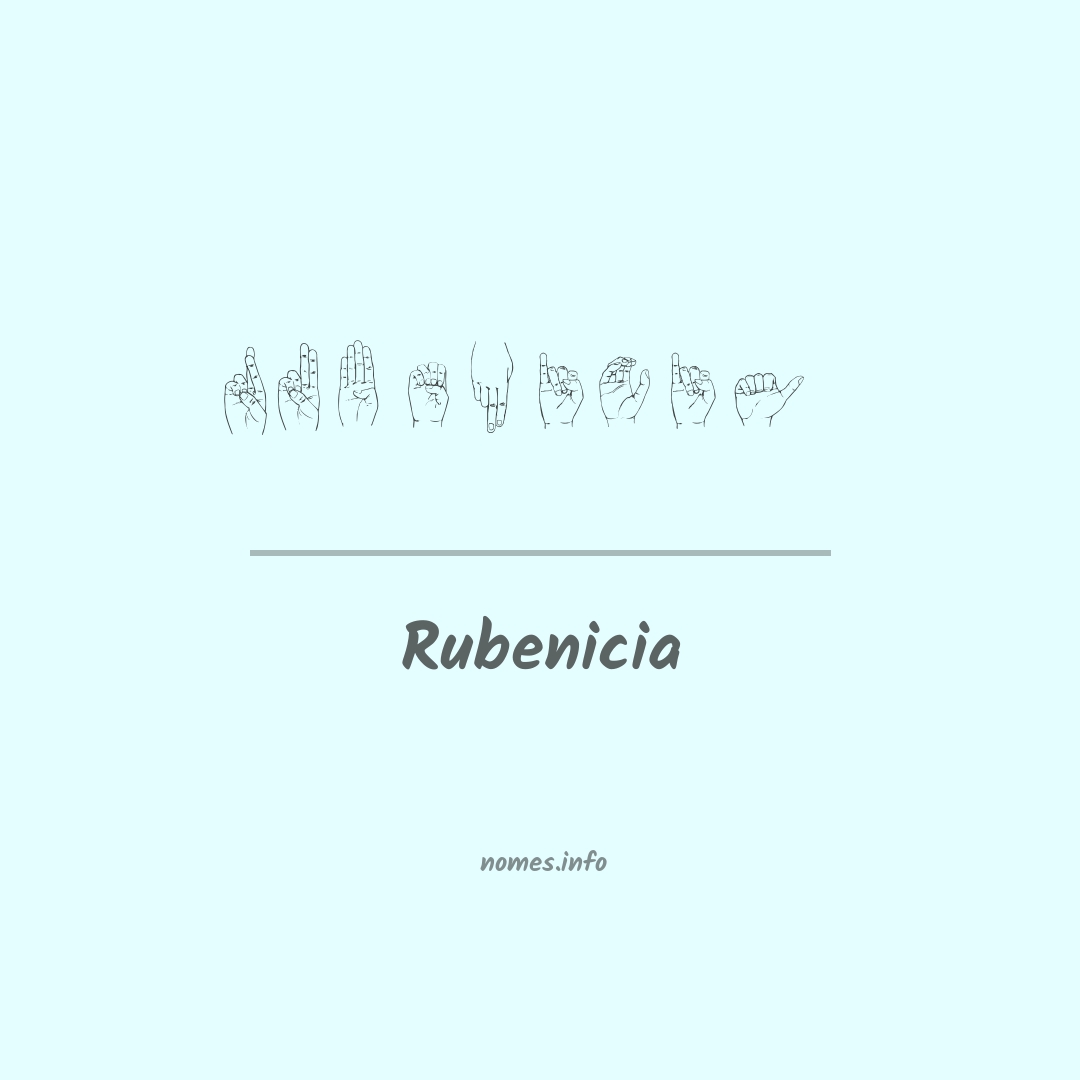 Rubenicia em Libras