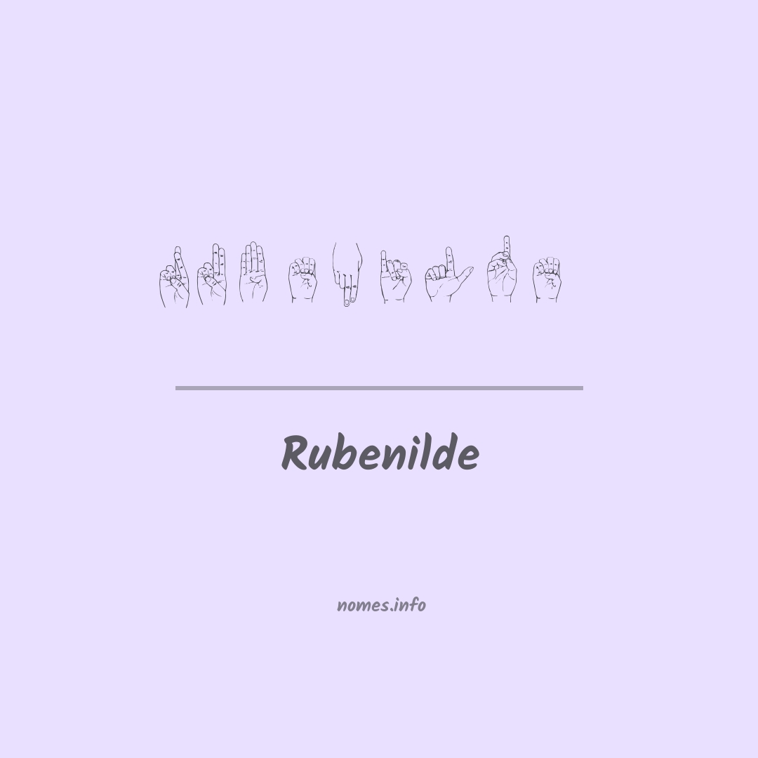 Rubenilde em Libras