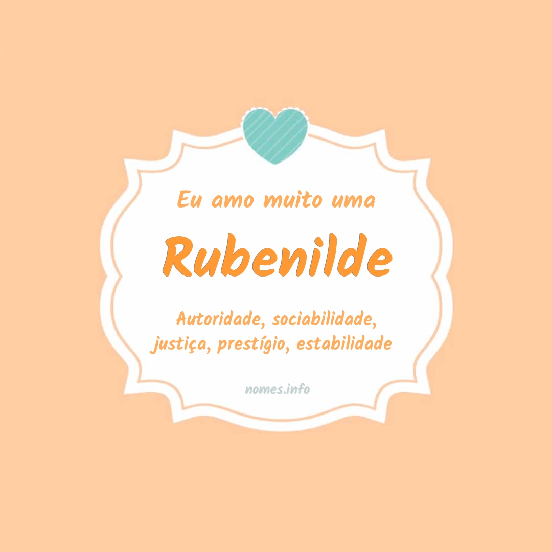 Eu amo muito Rubenilde