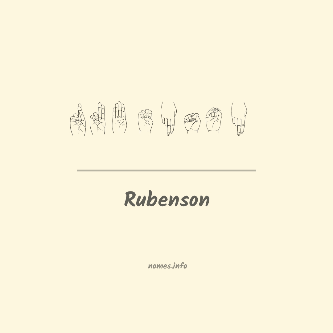 Rubenson em Libras
