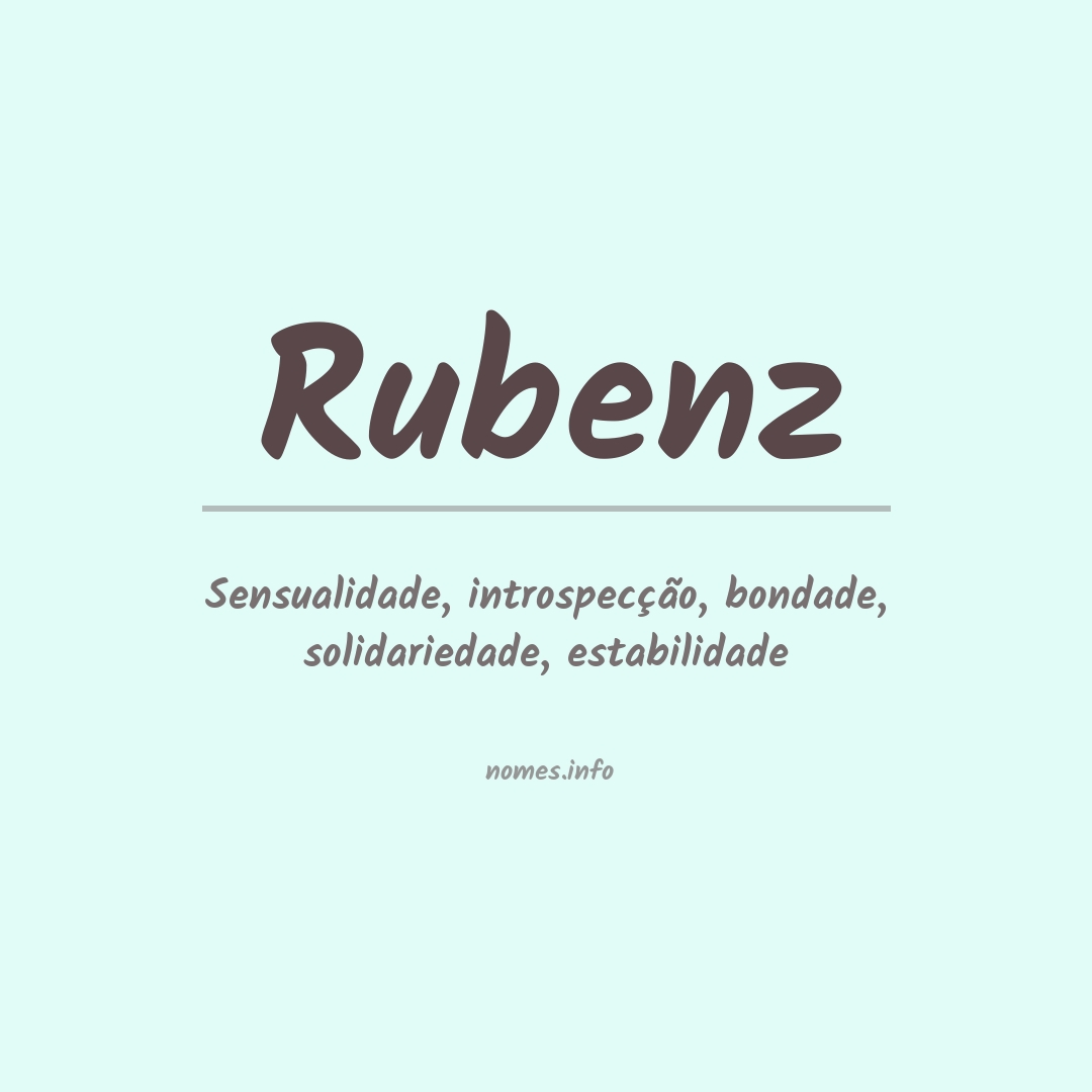 Significado do nome Rubenz