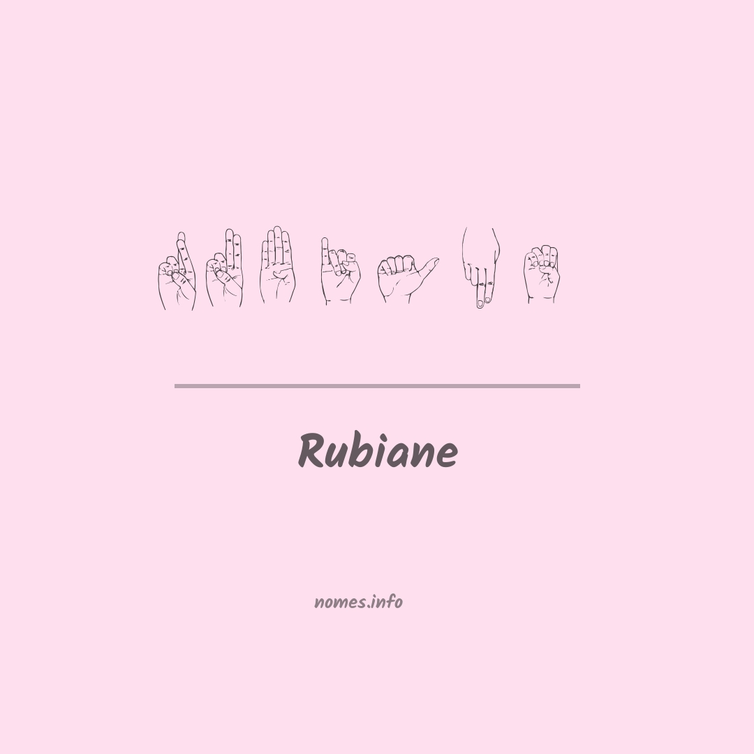 Rubiane em Libras