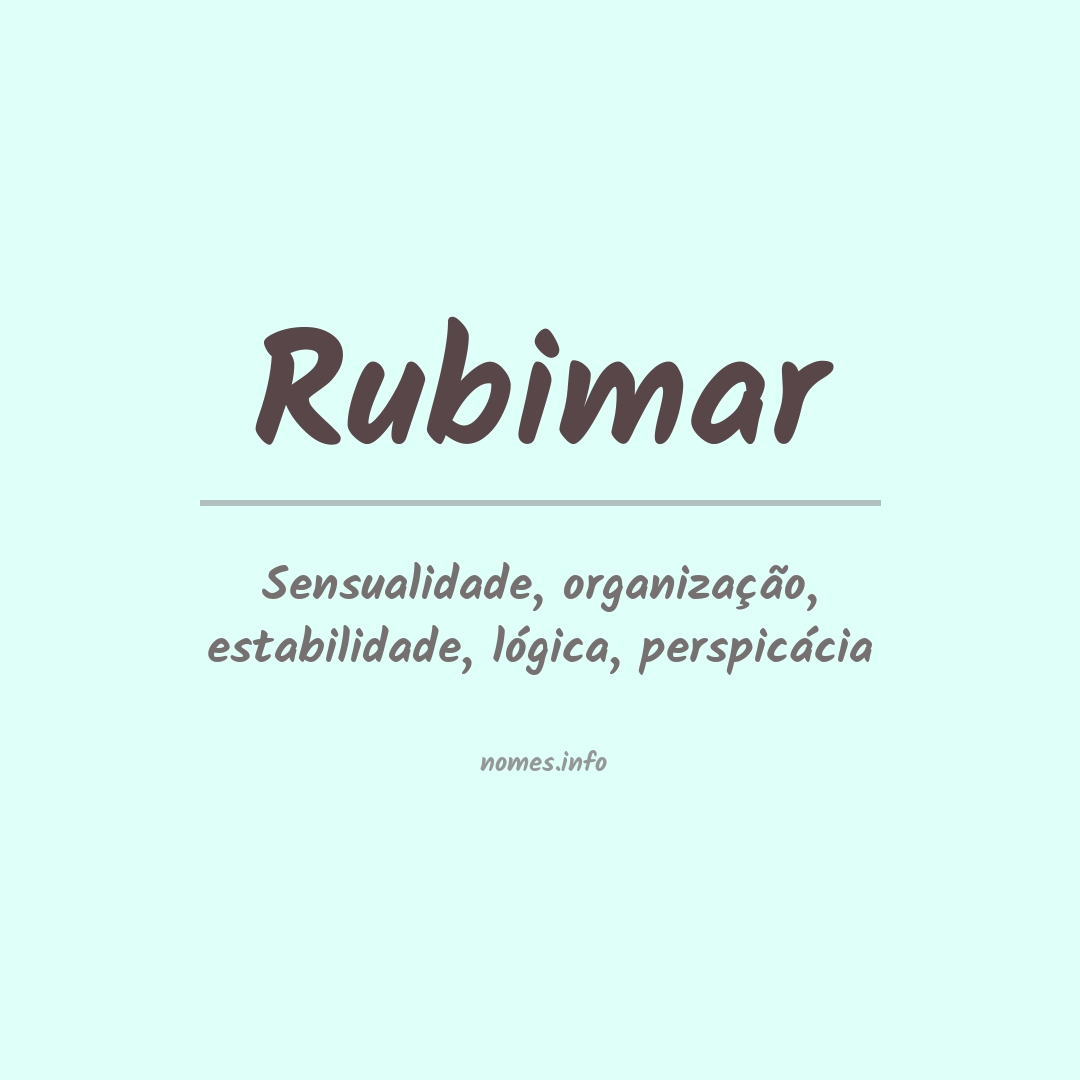 Significado do nome Rubimar