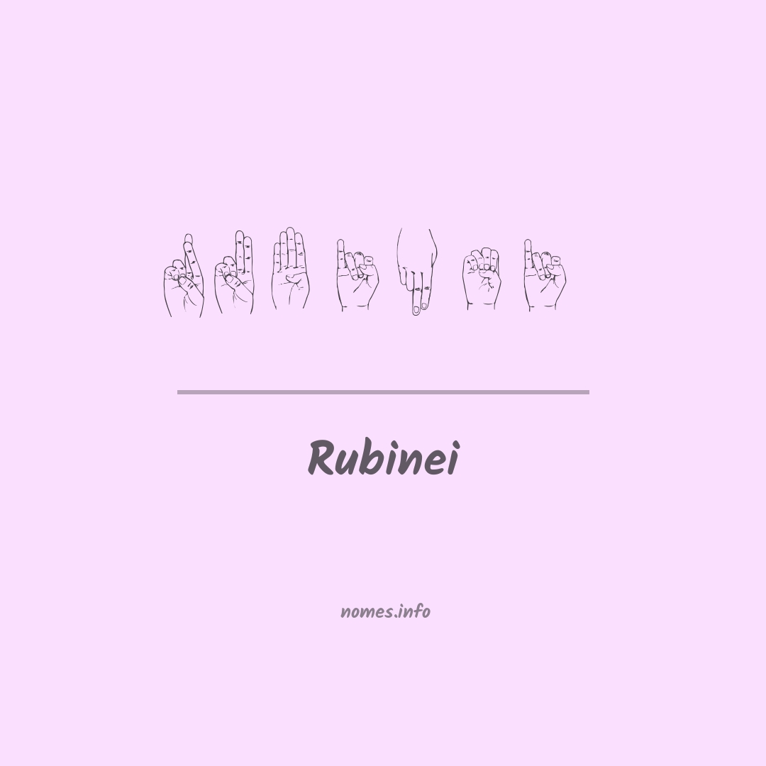 Rubinei em Libras