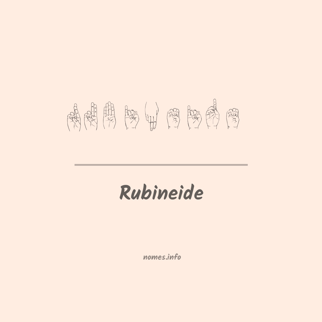 Rubineide em Libras