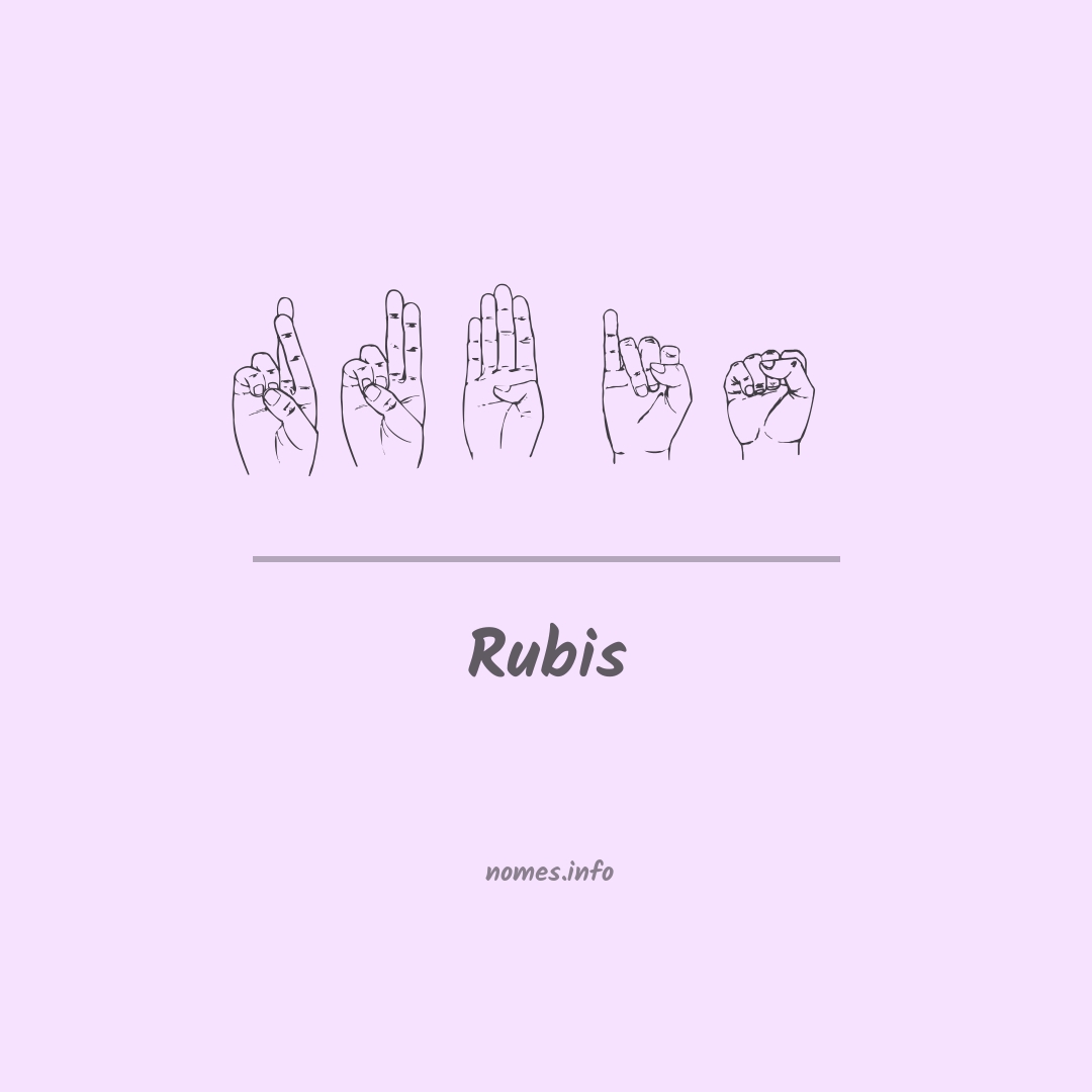 Rubis em Libras