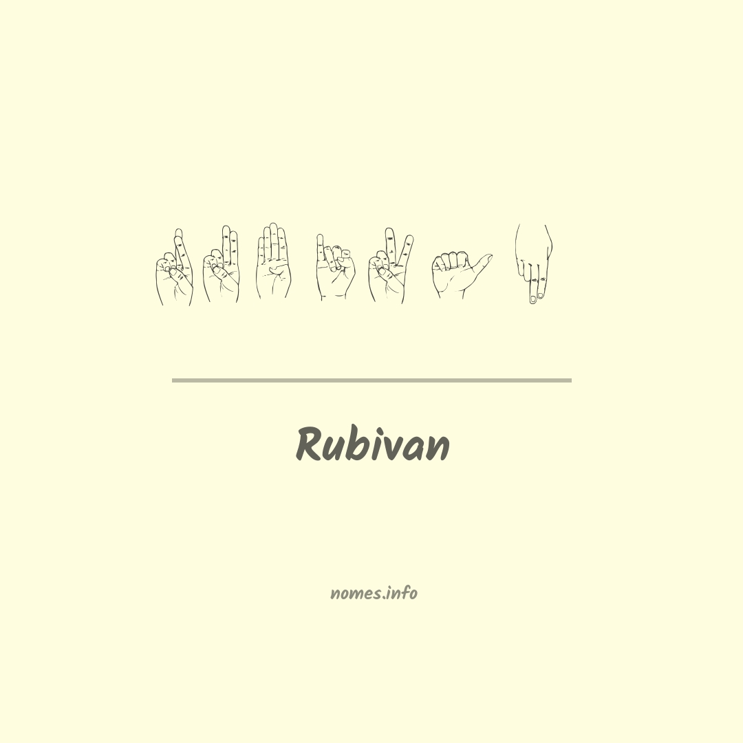 Rubivan em Libras