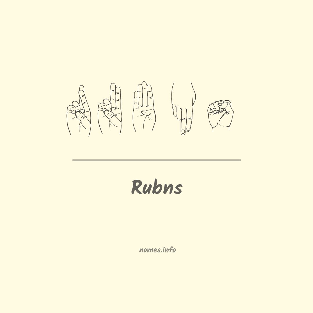 Rubns em Libras