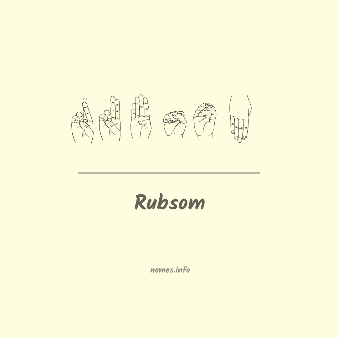 Rubsom em Libras