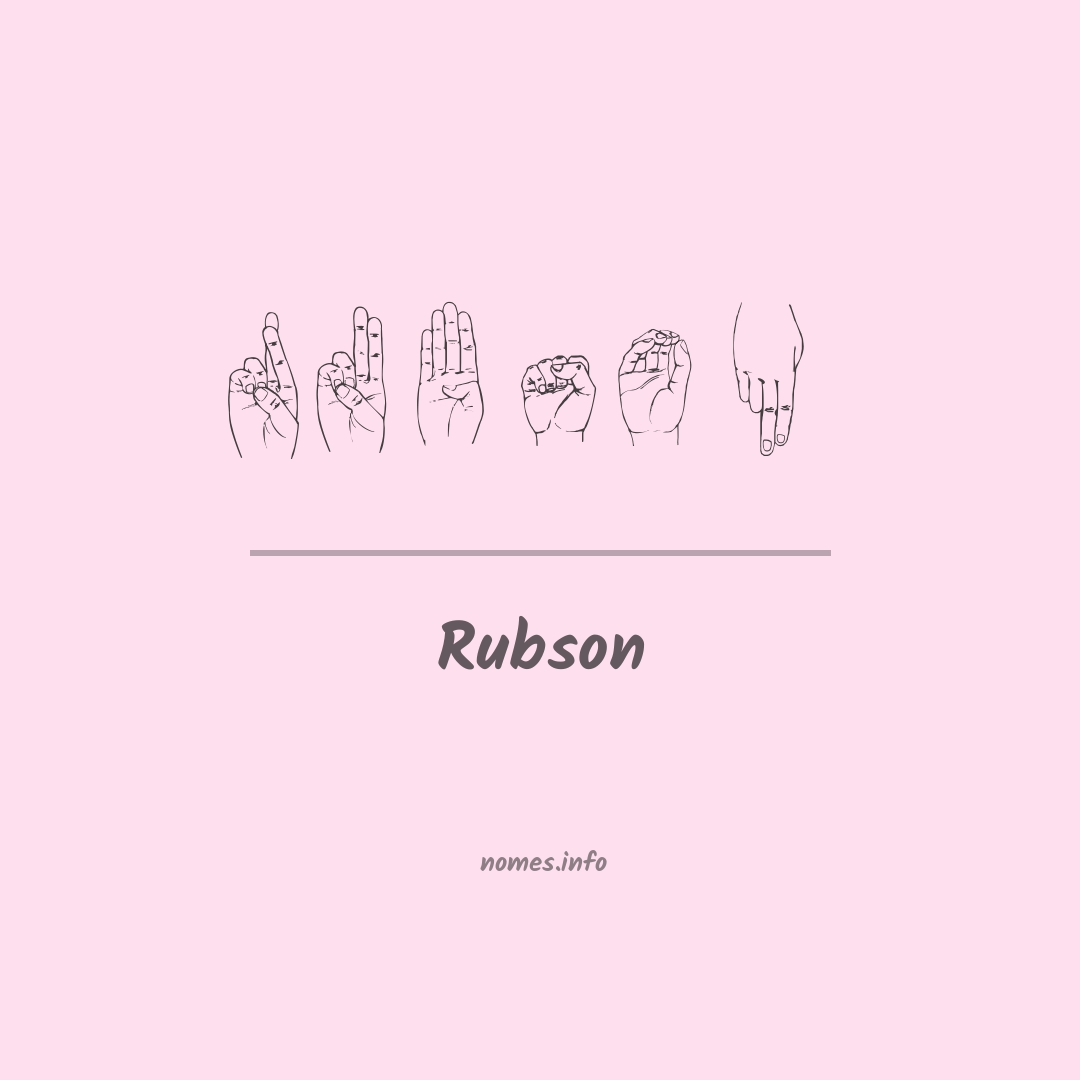 Rubson em Libras