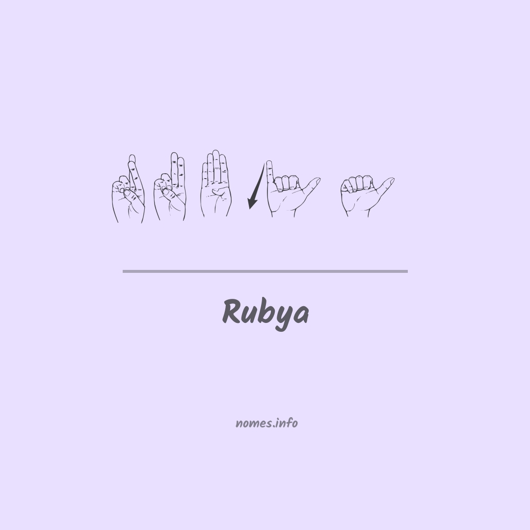 Rubya em Libras