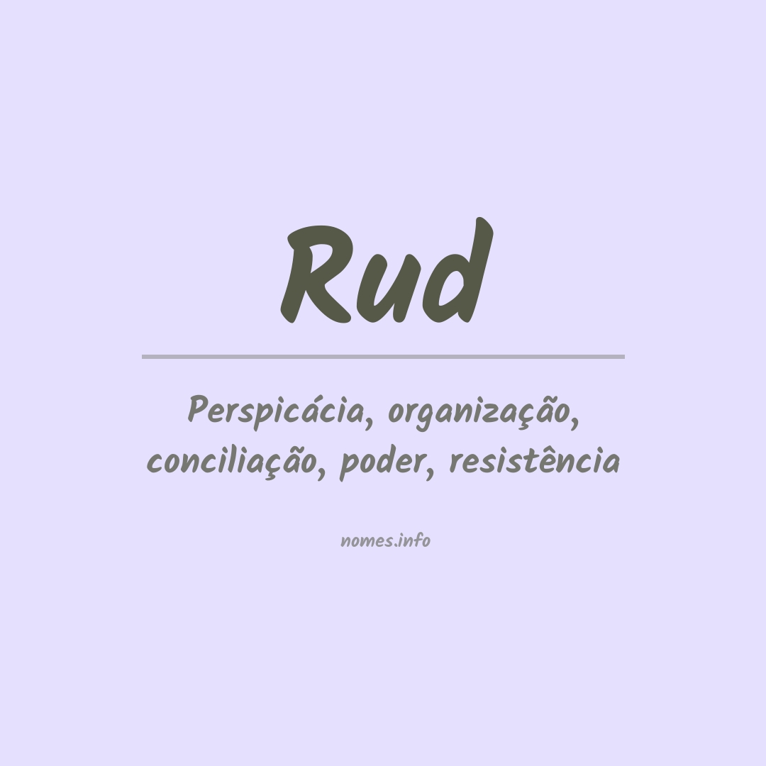 Significado do nome Rud