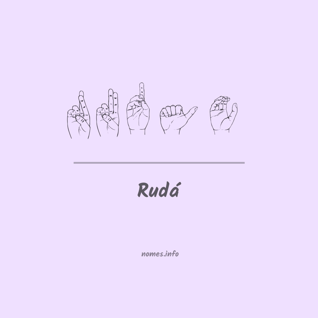 Rudá em Libras