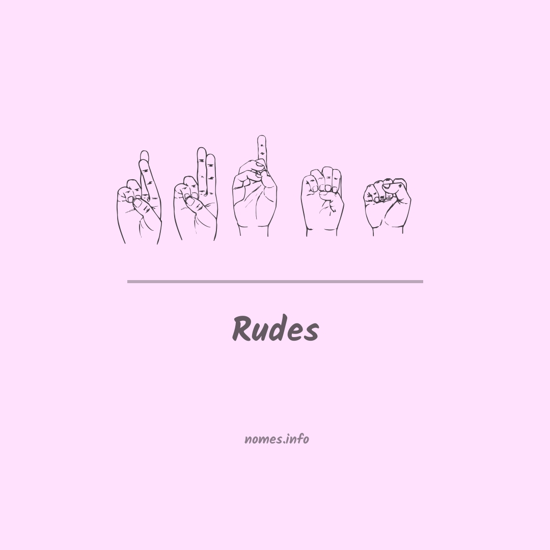 Rudes em Libras