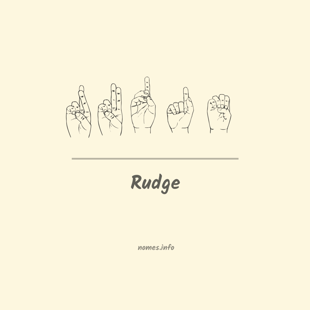 Rudge em Libras
