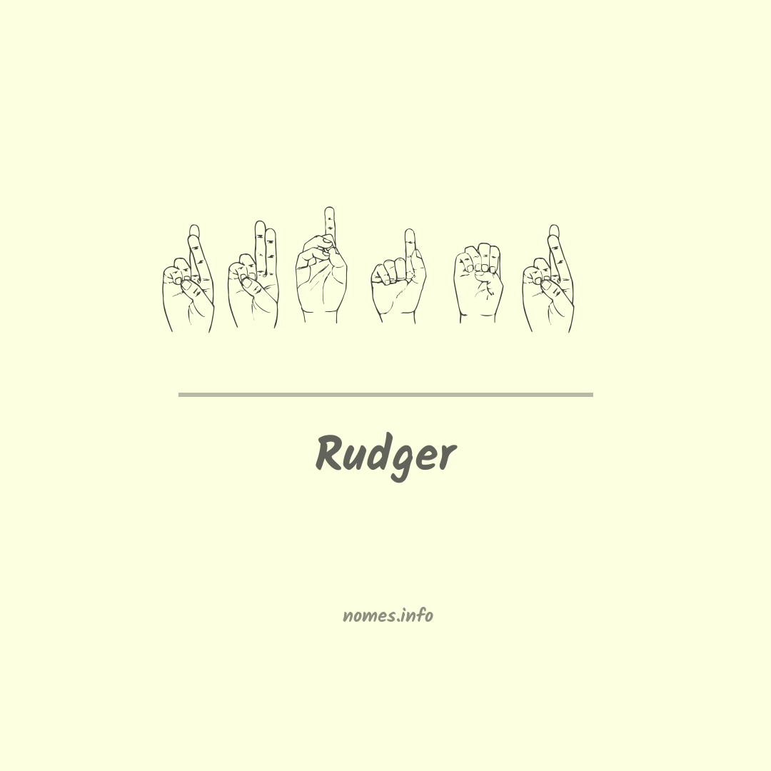 Rudger em Libras