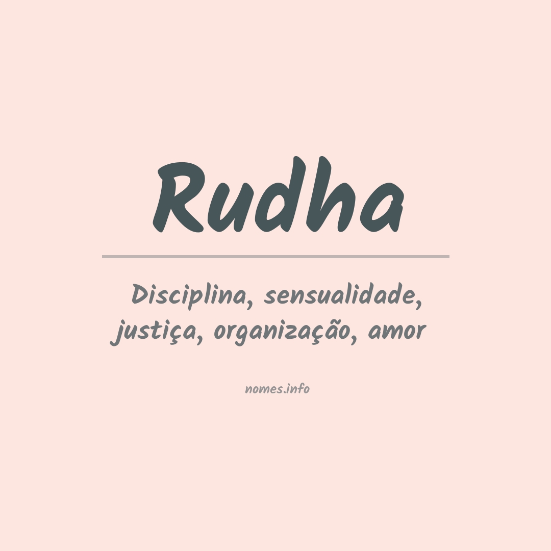 Significado do nome Rudha
