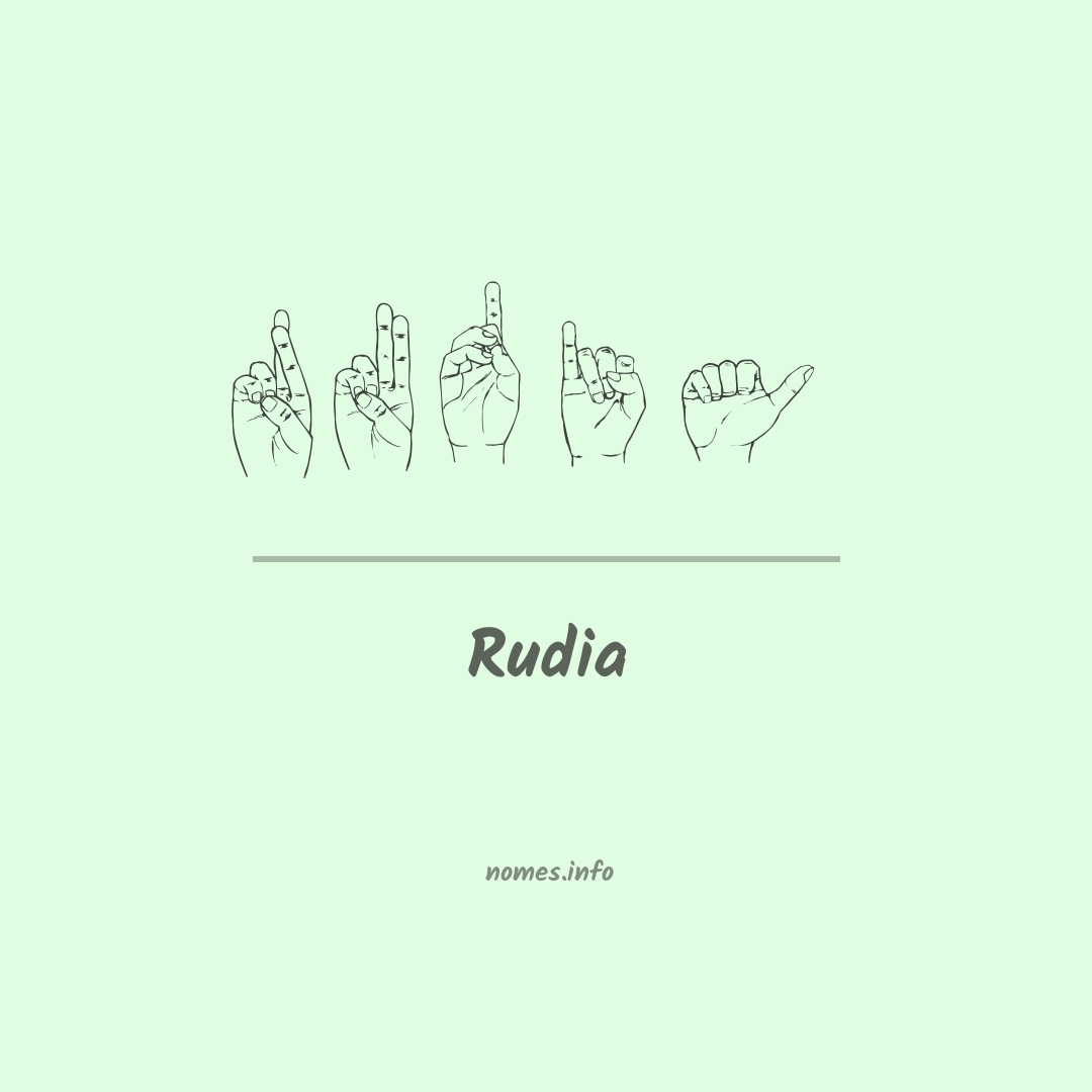 Rudia em Libras
