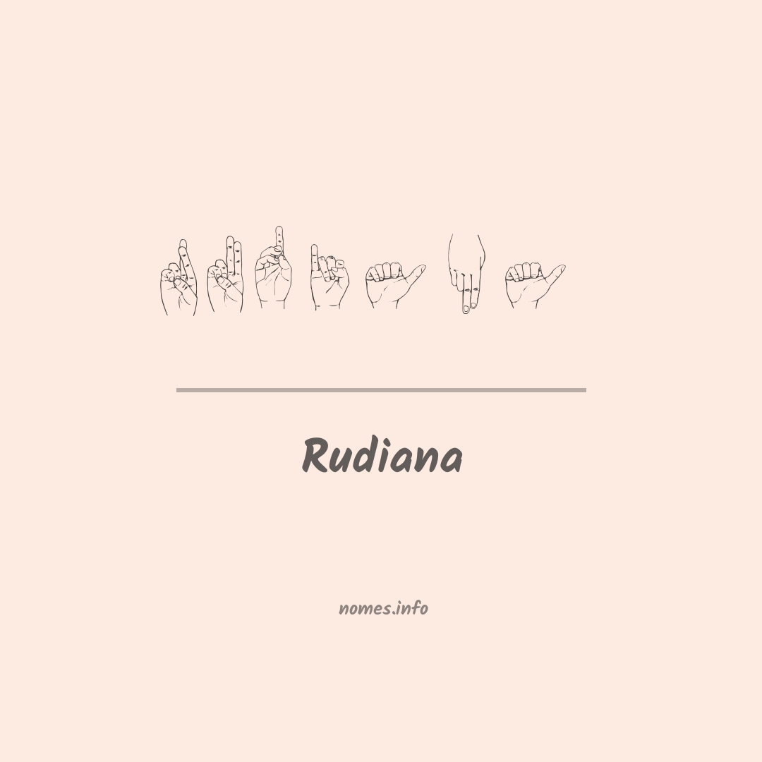 Rudiana em Libras