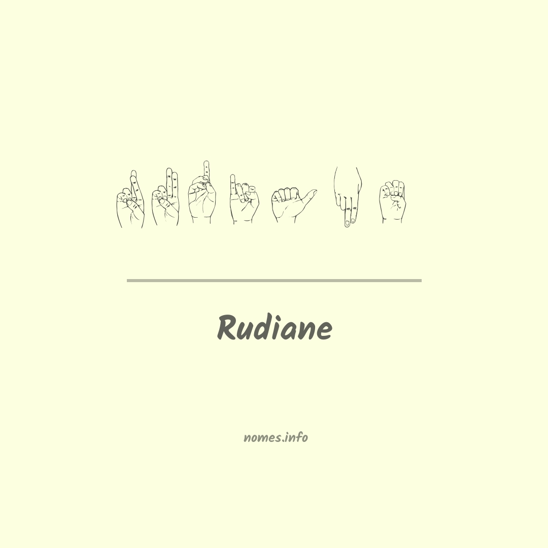 Rudiane em Libras